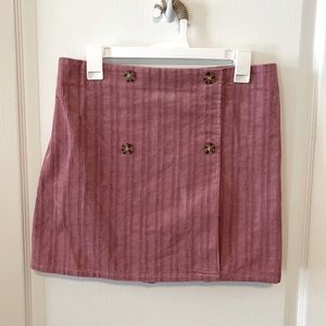 Dusty pink corduroy skirt